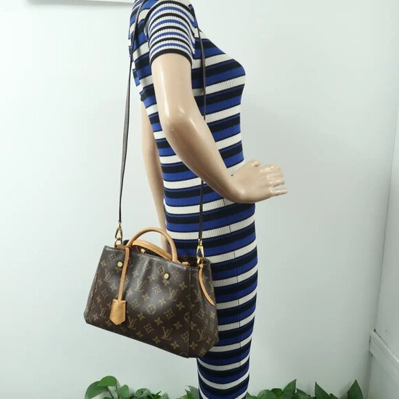 Louis Vuitton Montaigne Brown Monogram Canvas Satchel 1537-010525 - Picture 13 of 13